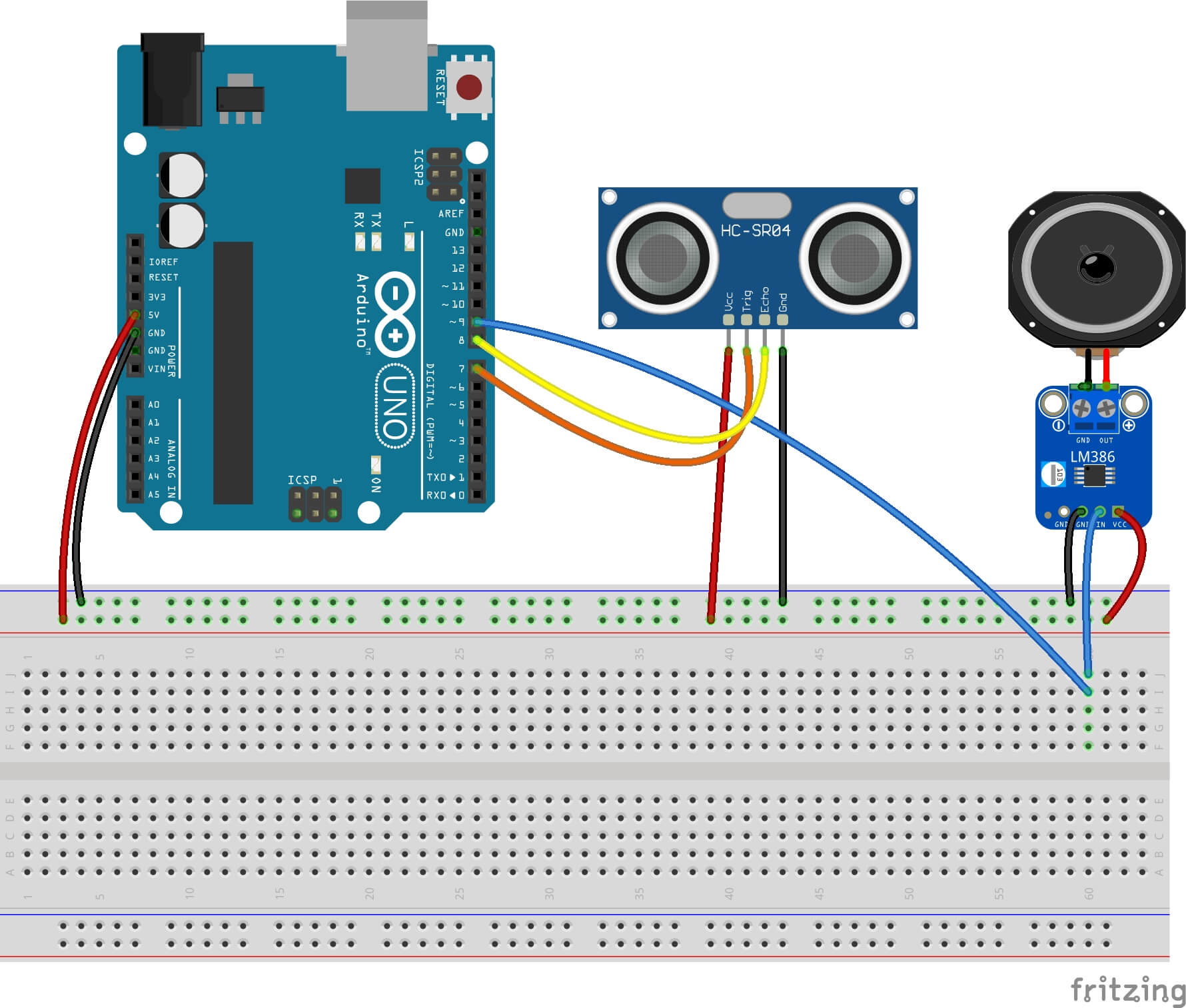 Ultrasonic theremin schematic